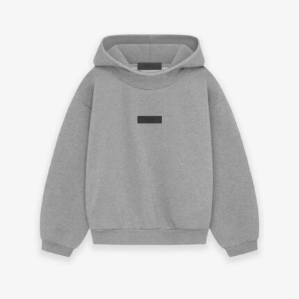 Essentials Dark Heather Oatmeal Grey Hoodie