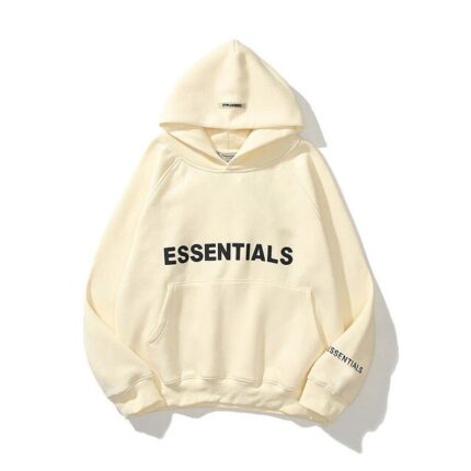 Essentials Oversized Beige Hoodie