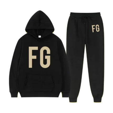 Essential FG Logo Black Tracksuit