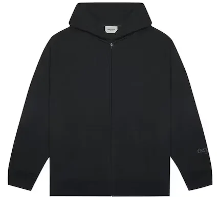 Essentials Fear Of God 3D Black Hoodie